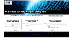 Desktop Screenshot of findnaics.com